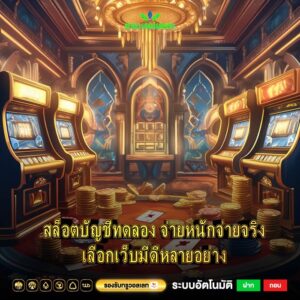สล็อตบัญชีทดลอง จ่ายหนักจ่ายจริงเลือกเว็บมีดีหลายอย่าง